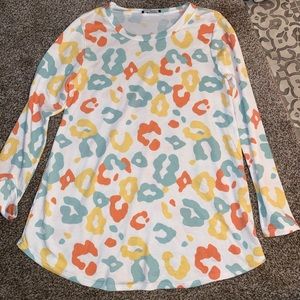 Boutique animal print top
